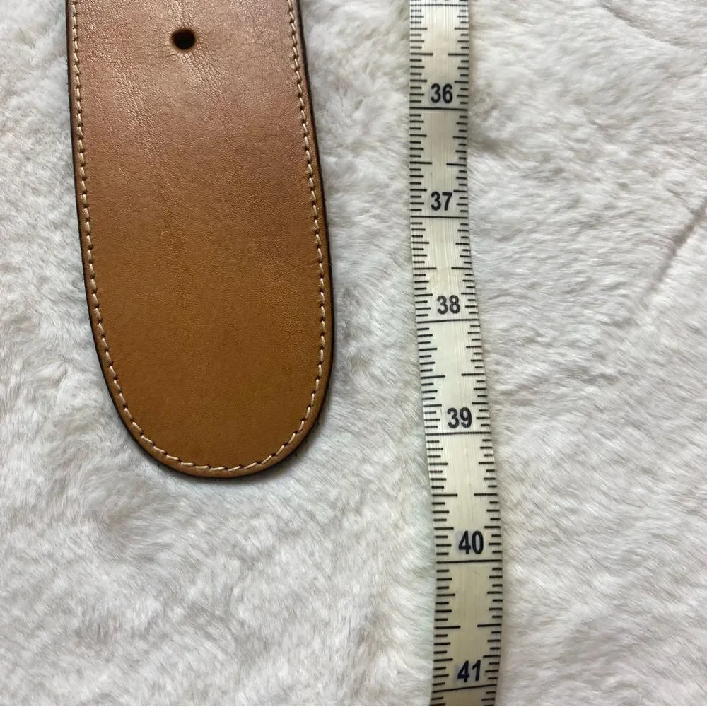 Brown Leather Double Braided Western Style Belt